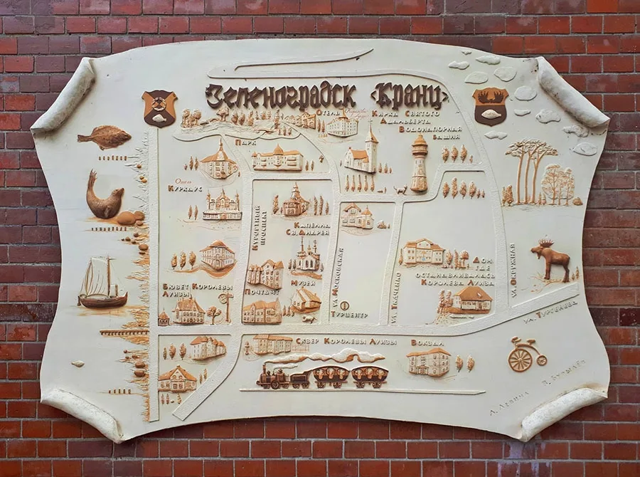 Dekoratyvinis panno Zelenogradskas-Krantas