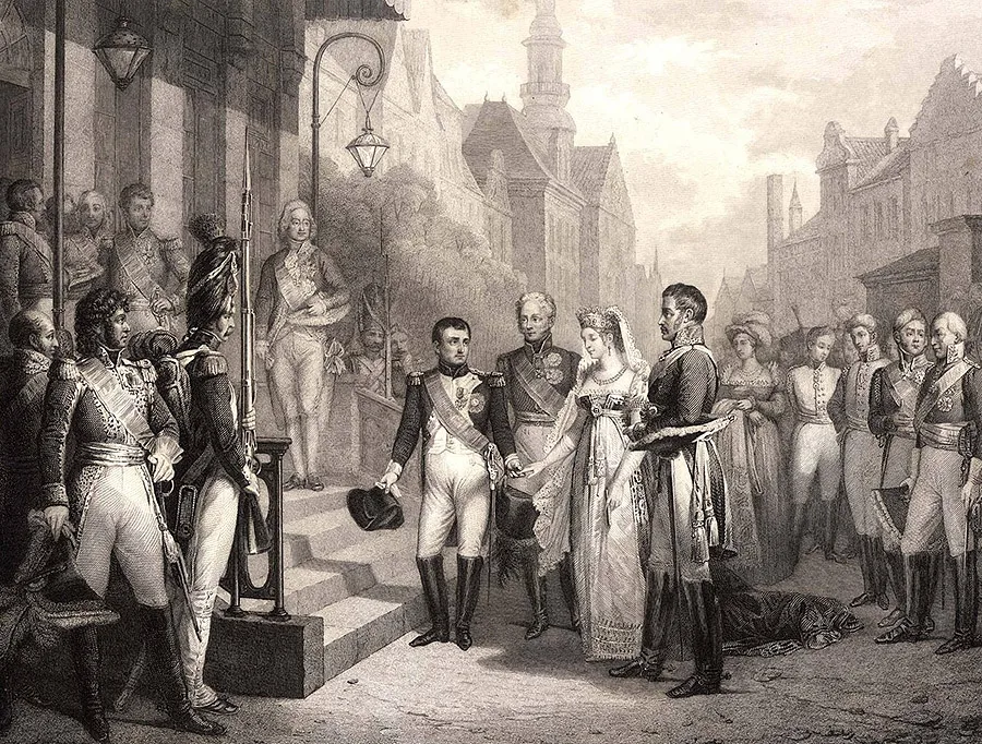 Napoleon and Queen Louise in Tilsit