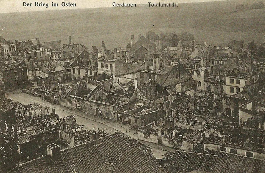 The centre of Gerdauen after the First World War