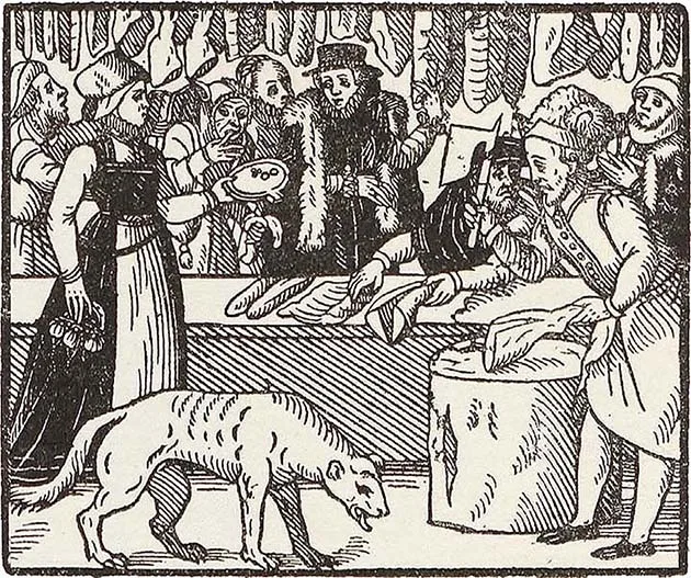 In the butcher's shop