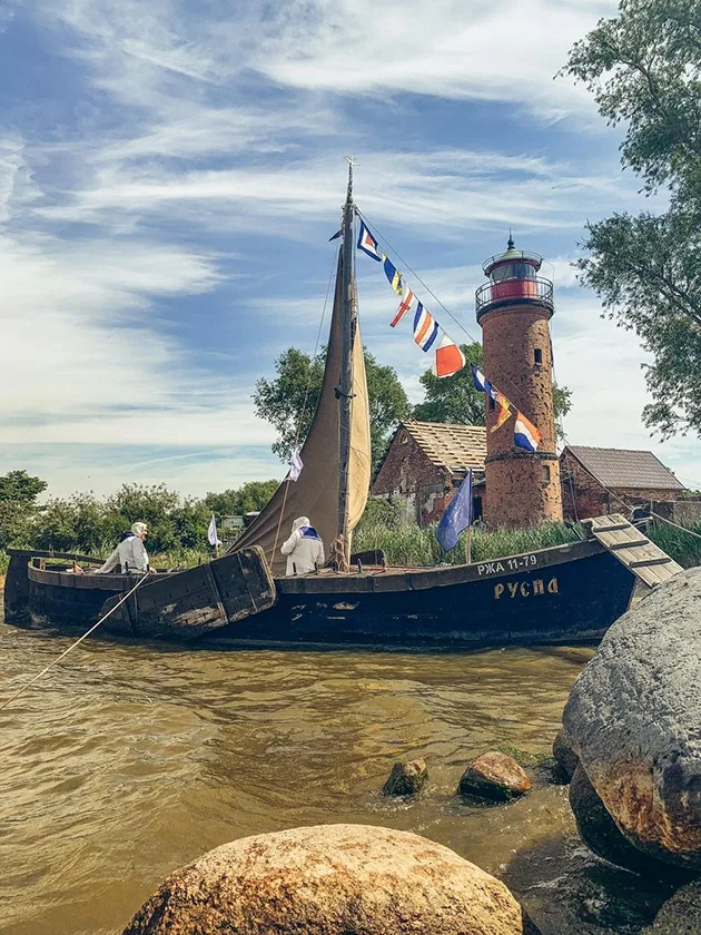 Polessk, the Zalivino Lighthouse and the Old German School of Waldwinkel