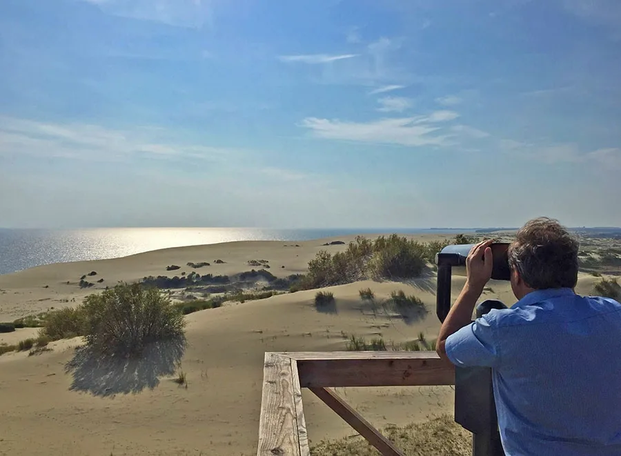 Auf der Aussichtsplattform der Epha-Düne